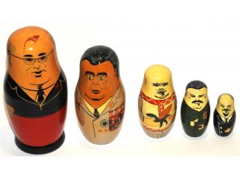 Wooden Russian Government  Nesting Dolls