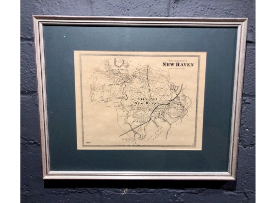 Framed Map Of New Haven