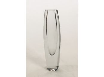 Large Mid Century Strombergshyttan (Sweden) Glass Vase - Signed