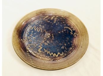 Vintage Abstract Studio Pottery Plate By Priscilla Palumbo