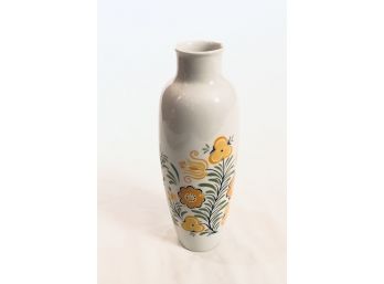 Retro Hungarian Hollohaza Porcelain Vase