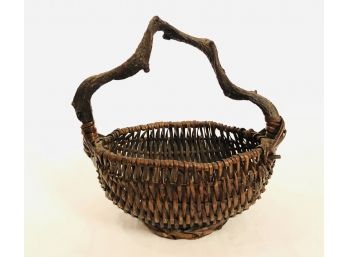 Unique Vintage Twisted Branch Basket