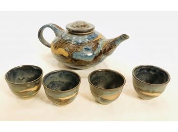 Amazing Hand Thrown Pottery Tea Set By Susan Boyce