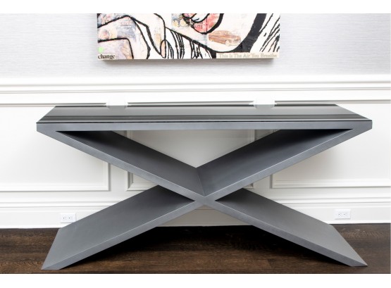 Modern X-Base Console Table