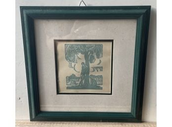Framed Woodblock Print By Clement-serveau
