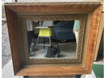 100 Year Old Solid Wood Framed Mirror