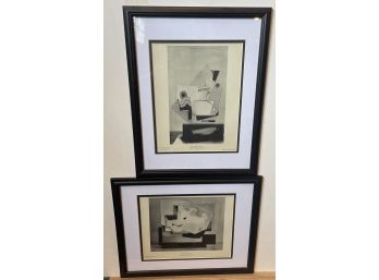 Two Framed French Cubist Prints