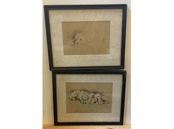 Two Framed Prints By Lucy Dawson