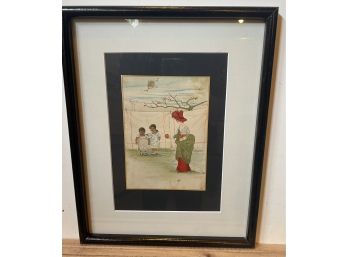Framed Lithography By Virginia Gerson