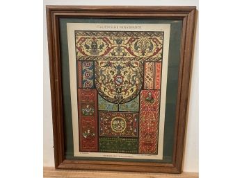 Framed Color Lithograph