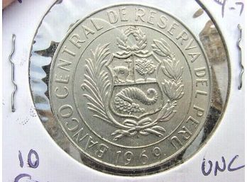 1969  Peru  FAO  10  Sol  UNC