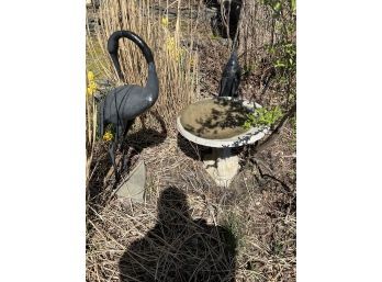 Sunjoy Cecil Bronze Cranes, Decorative Garden Statue's