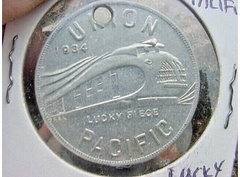 1934  Union Pacific Luck Piece Medallion