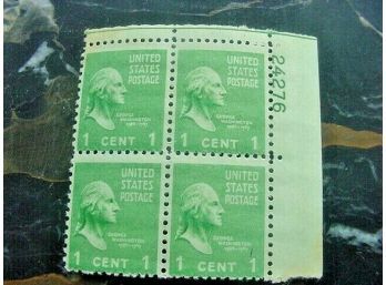 Scott 804 US Postage Stamp Plate Block, MNH