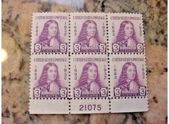 US Postage Stamp Scotts 724 Plate Block- MNH - Item A