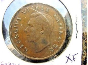 1938  South  Africa  Penny  XF