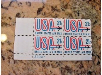 US Air Mail Stamp- Scotts C81 MNH - Plate Block