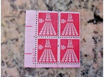 US Air Mail Stamp- Scotts C72- MNH - Plate Block