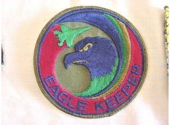 U.S. AIR FORCE F-15 EAGLE KEEPER SWIRL 4' PATCH (AFZ-1) USAF