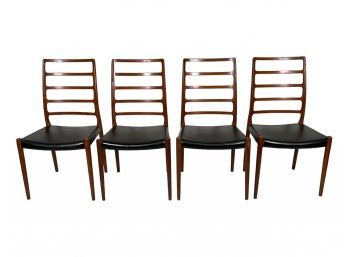 4 MCM Niels Otto Moller Model 82 Dining Chairs