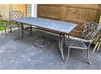 Light Weight Outdoor Table & 2 Chairs