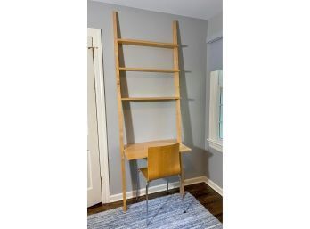 Room & Board Gallery Leaning Wall Desk With Chair