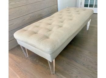 Bench With Lucite Legs