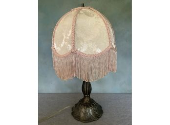 Fabric Frilled Shaded Lamp
