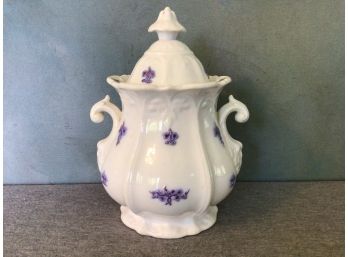 White And Purple Jar