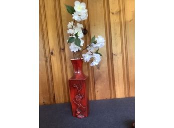 Red And Black Vase