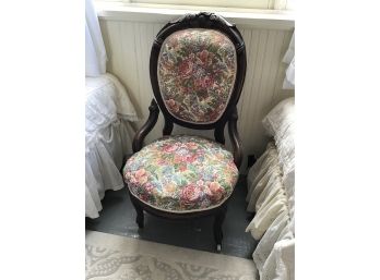 Early Floral Side Chair
