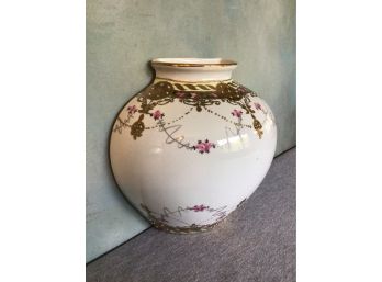 Hand Painted Hanging Wall Planter Vase Nippon