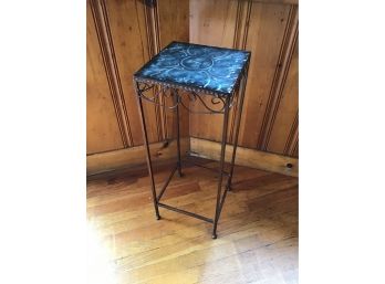 Floral Topped Side Table
