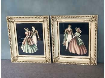 Victorian Couple Print Lot Of 2