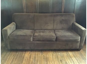 Brown Cushioned Sofa