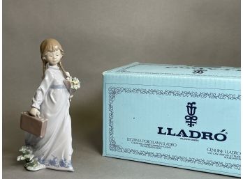 1988 Lladro School Days Porcelain Figurine With Original Box