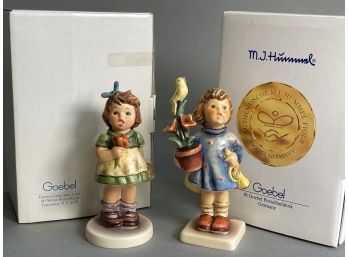 1981 Special Edition No 12 & 1999 Congratulations Hummel Figurines