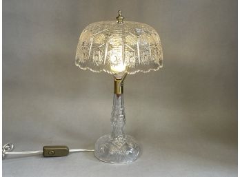 A Gorgeous Cut Glass Lamp