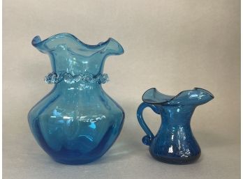 Gorgeous Blue Glass Vases