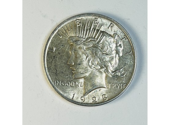 Uncirculated 1923  Silver Peace  Dollar (101 Years Old)