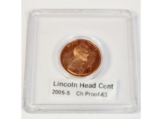 2005-s  Lincoln Cent Proof In Case