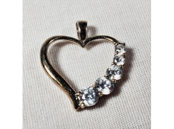 New Sterling Silver Heart Pendant