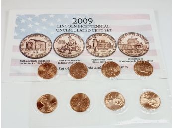 2009 Lincoln Bicentennial Uncirculated Coin Set US Mint P And D