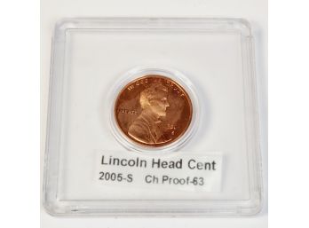 2005-s  Lincoln Cent Proof In Case