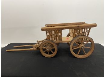 AN ANTIQUE TOY WOODEN WAGON