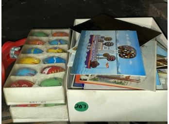 CARD LOT INCLUDES WOODEN EGGS