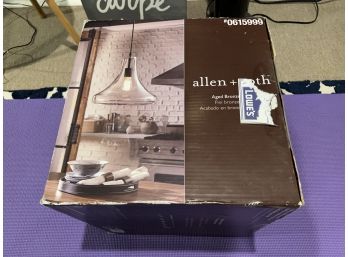 Allen And Roth Aged Bronze Finish Pendant Light - New In Box