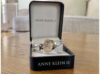 Anne Klein II Silver Tone Bracelet Quartz Watch