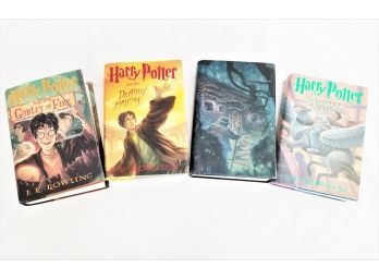 Four Harry Potter Hardcover Books By J.K. Rowling Three  First Edition Books