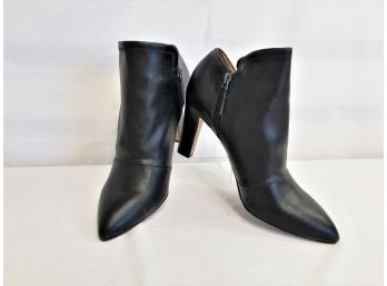 NEW Women's Franco Sarto Black  ' Kora' Pointed Toe, High Heel, Zip Up,  Ankle Booties Size 10M